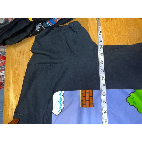 Super Mario bros Shirt Game Over Nintendo Video Game Graphic Balck tee 2XL - Picture 7 of 8